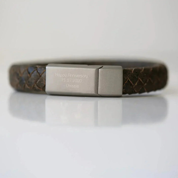 CALORA_ Antieke Stijl Rustieke Heren Armband