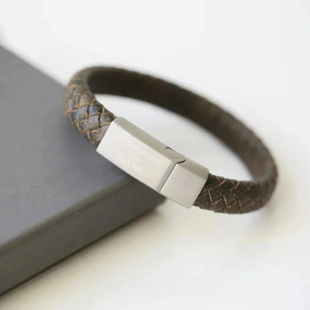 CALORA_ Antieke Stijl Rustieke Heren Armband