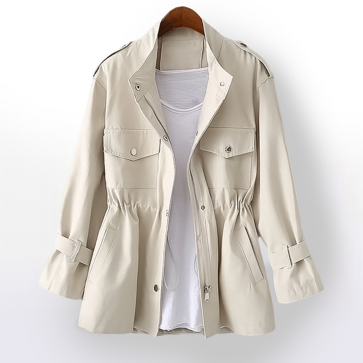 Bellandi | Middellange Trenchcoat met rits