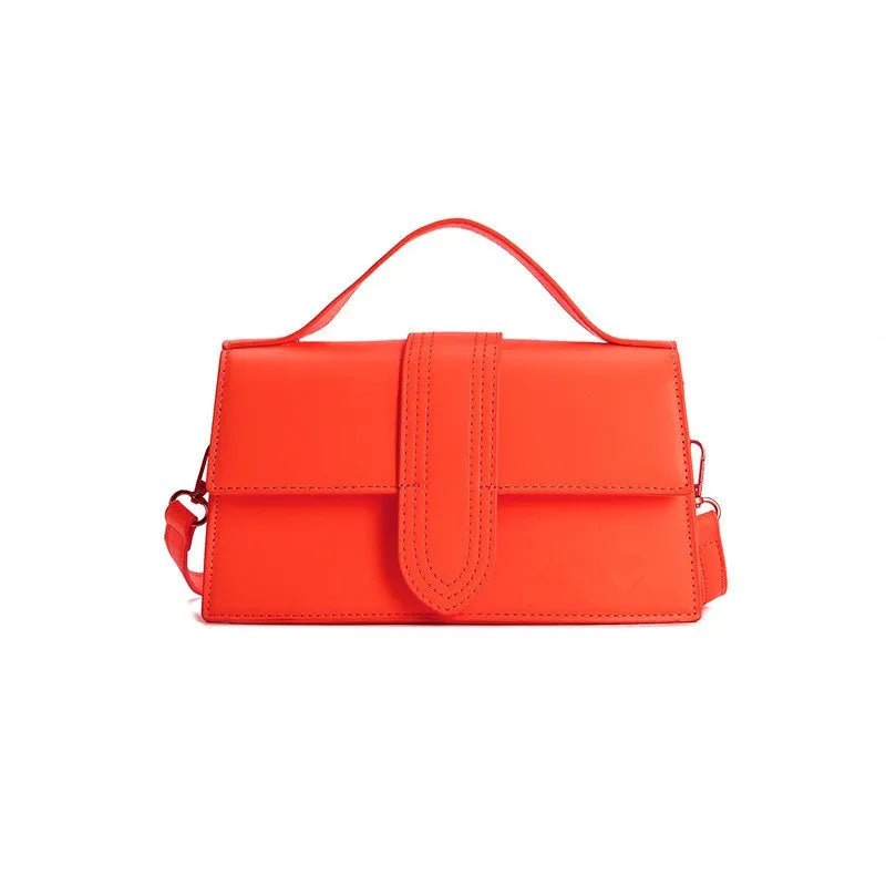 Divina | Luxe Kleurrijke Schoudertas - Leren schouder tas - Rood - #Calora#