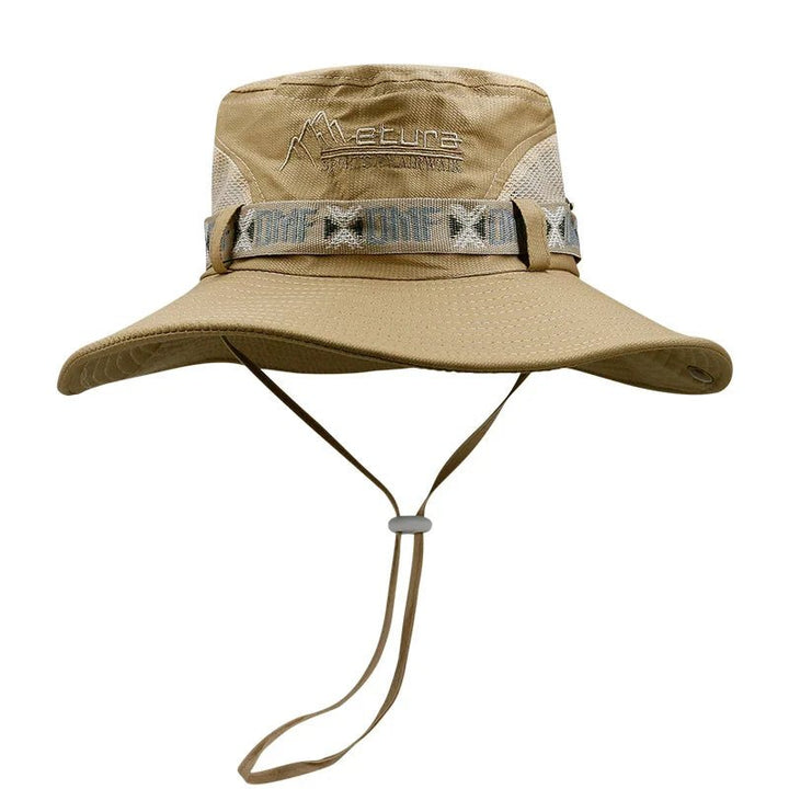 DMF - Karper | Zomer UV Safari Visser Hoed - Khaki Mesh - #Calora#