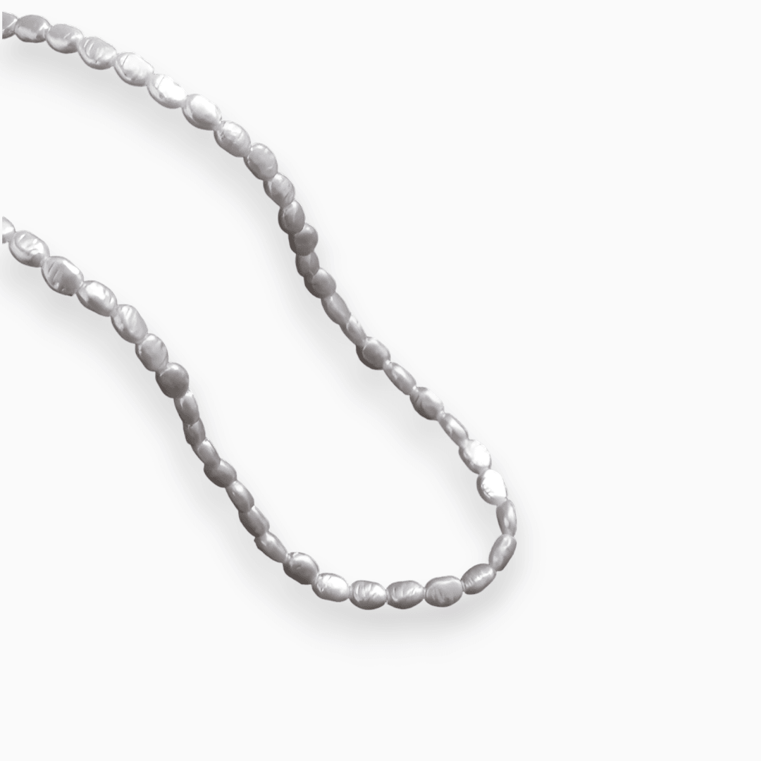 Lunelle | Glanzende Noorderlicht Zilveren Choker Ketting