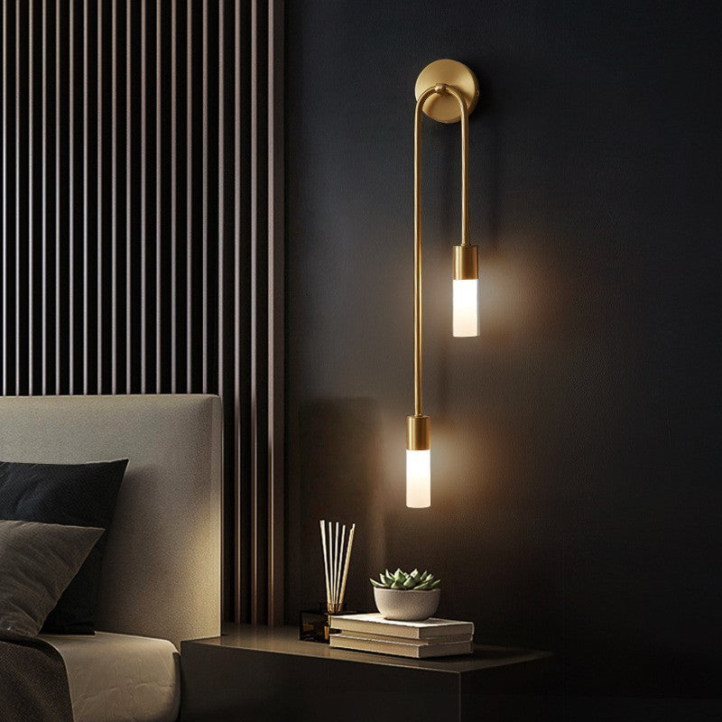 CALORA_ Hinkleyon | Moderne Gouden LED Wandlamp 2-Lichts