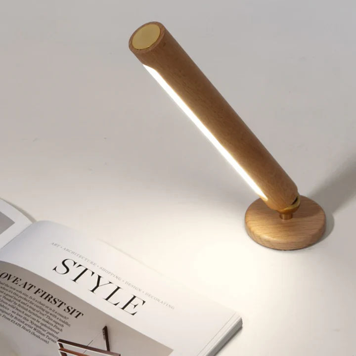 CALORA_ FlokLicht | 360° Draaibare Houten Wandlamp - Multifunctioneel