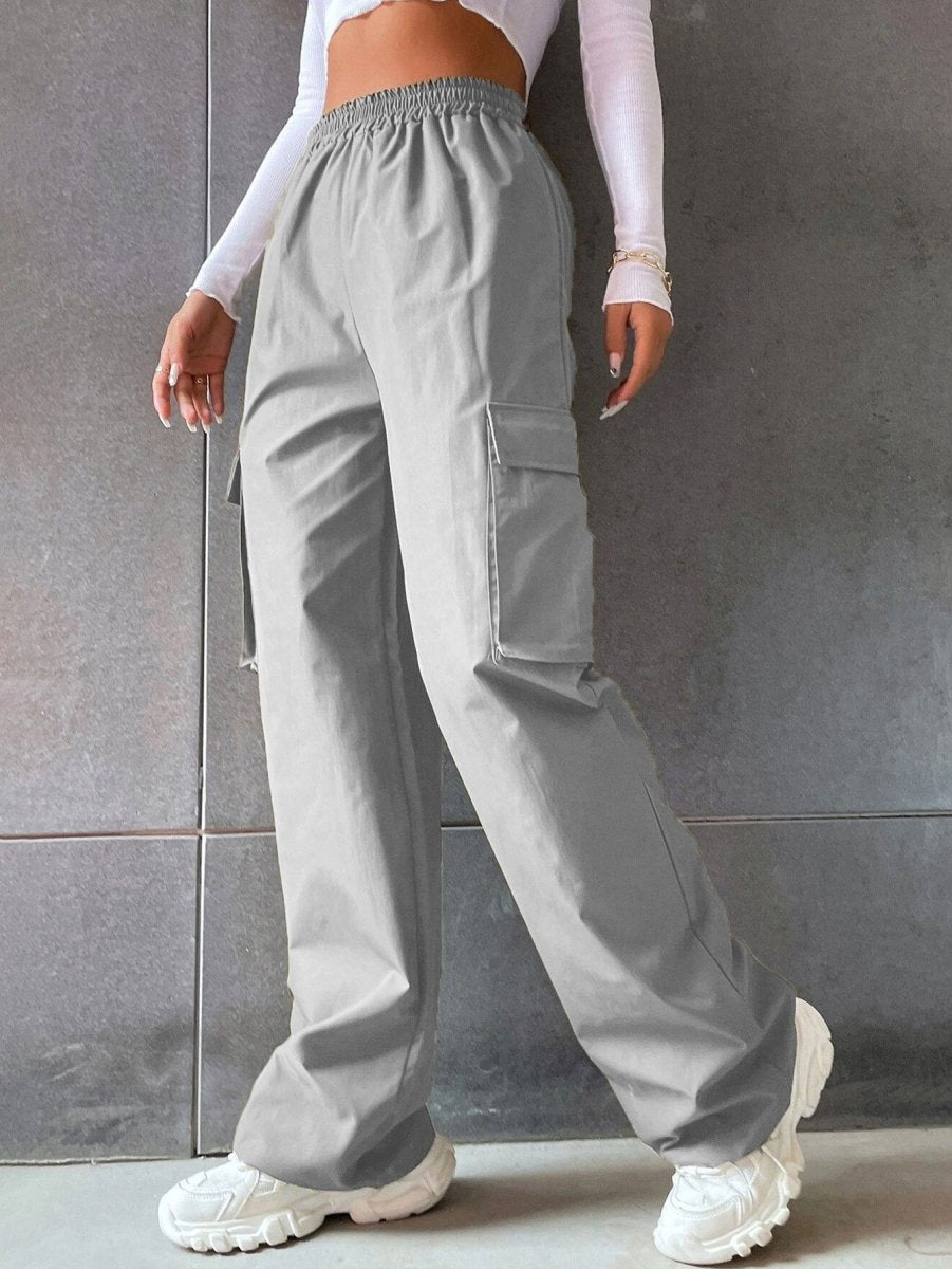 Elara | Dames Cargo Broek - Dames cargo broek - Lichtgrijs - #Calora#