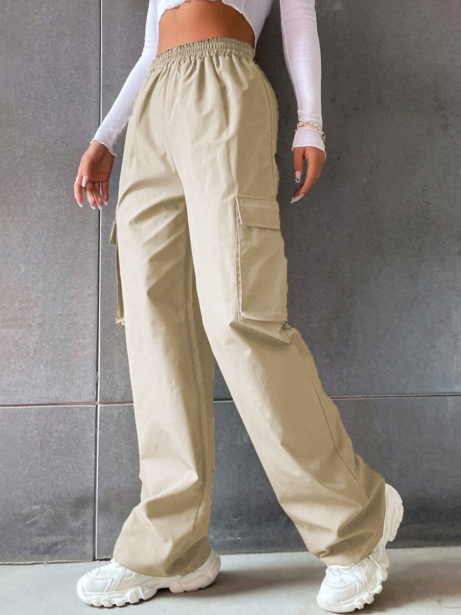 Elara | Dames Cargo Broek - Dames cargo broek - Beige - #Calora#