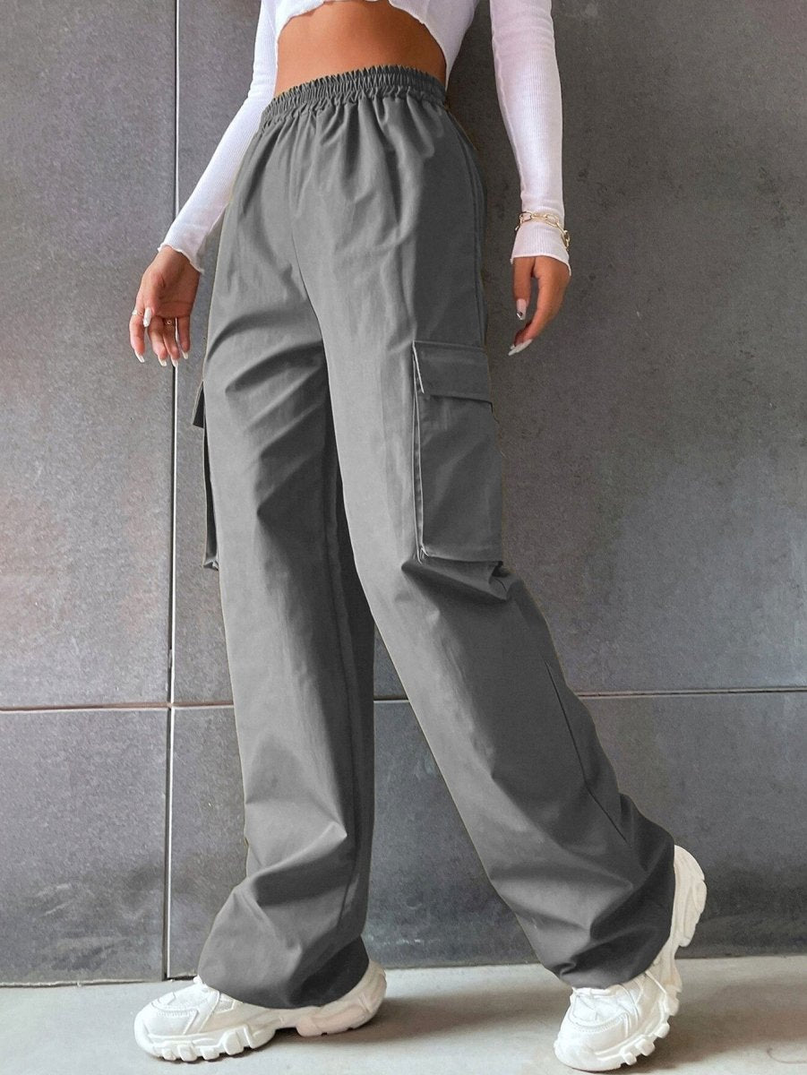 Elara | Dames Cargo Broek - Dames cargo broek - Donkergrijs - #Calora#