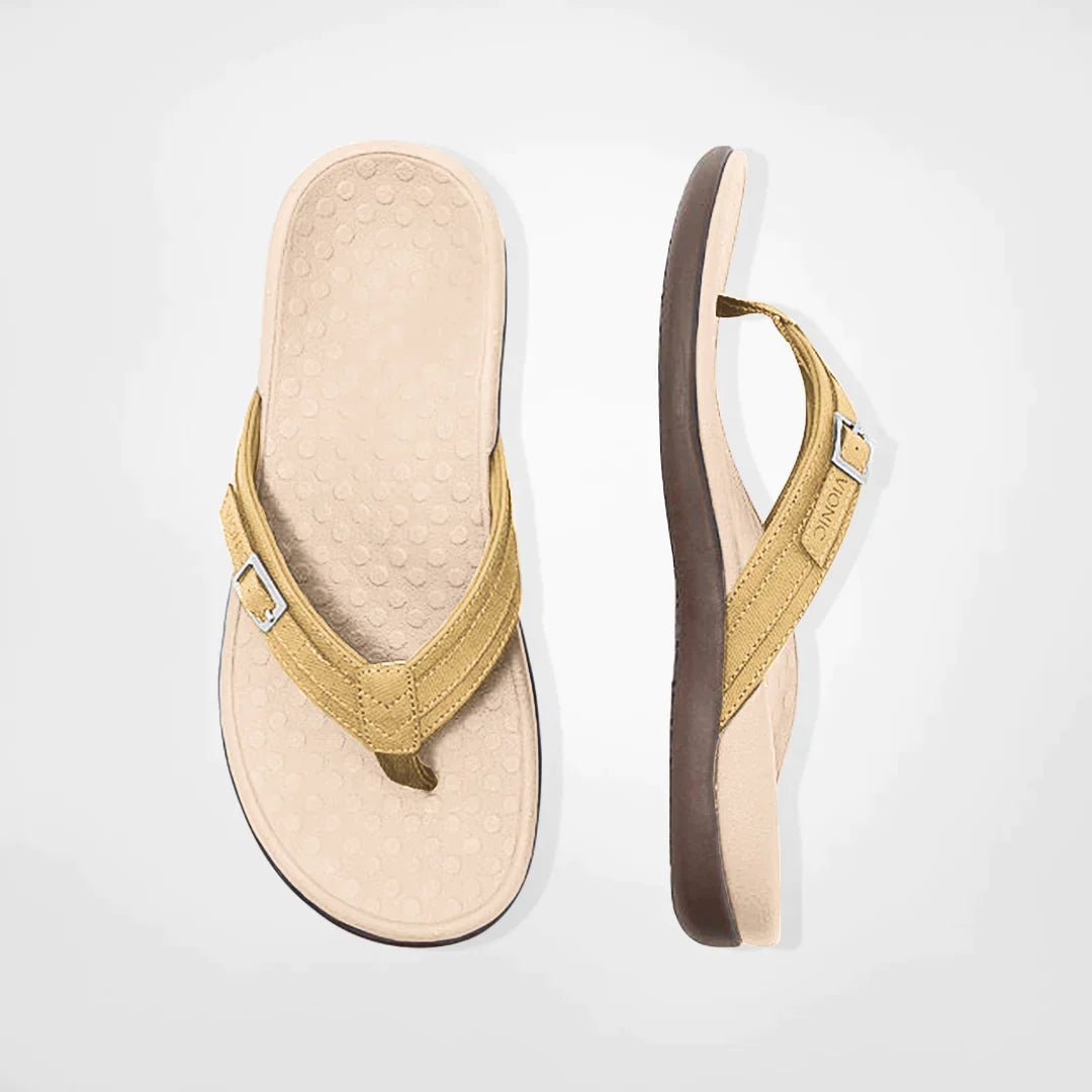 Elaria | Stijlvolle Slippers - Geel - #Calora#