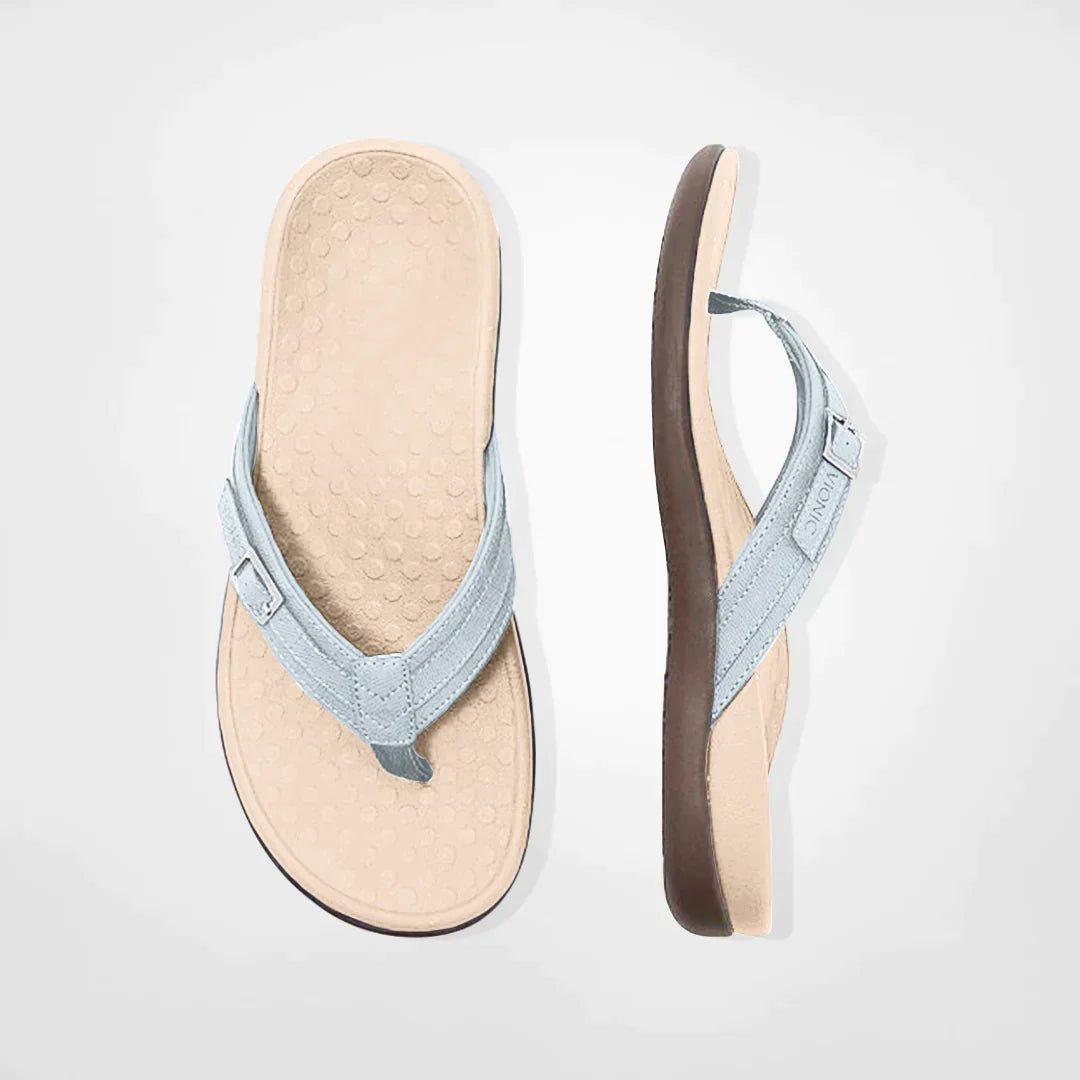 Elaria | Stijlvolle Slippers - Lichtblauw - #Calora#