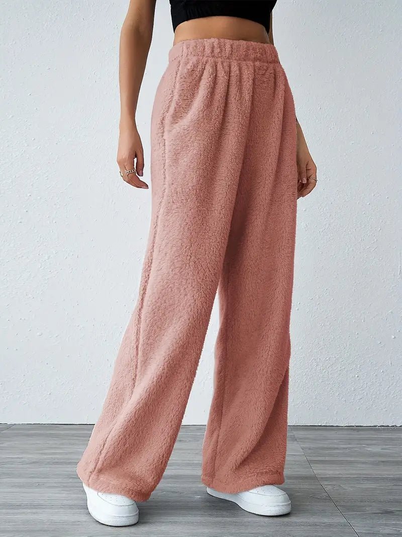 Eliska | Comfy Teddy Joggingbroek - Roze - #Calora#