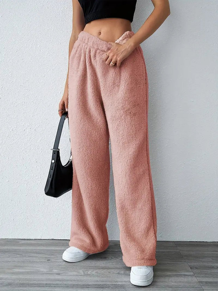 Eliska | Comfy Teddy Joggingbroek - Roze - #Calora#