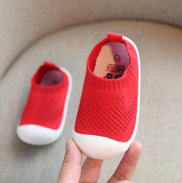 Elysia | Flexibele Anti - Slip Baby Schoenen - Rood - #Calora#