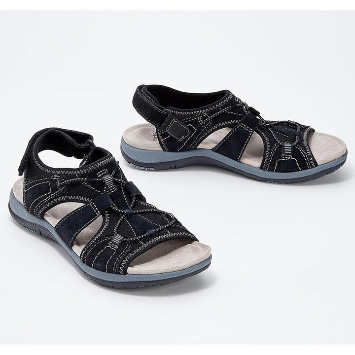 Enchantia | Ronde Open Teen Sandalen - Zwart - #Calora#