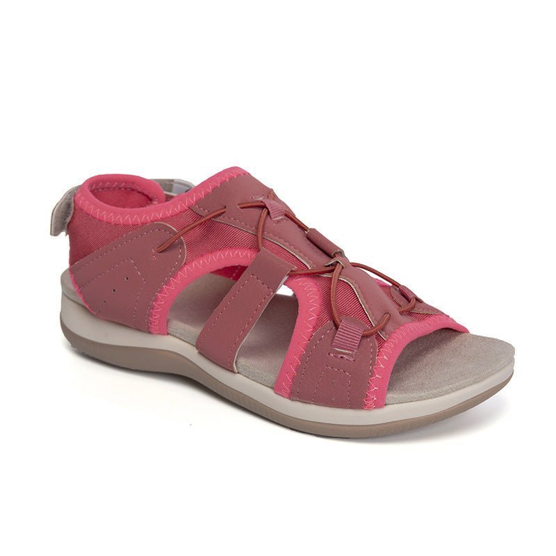 Enchantia | Ronde Open Teen Sandalen - Rood - #Calora#