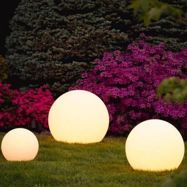 CALORA_ Moderne Bolvormige LED Tuinlamp voor Buiten en Binnen met Draadloze Oplaadbare Batterij