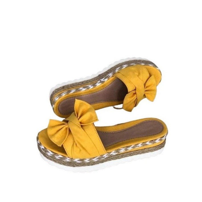 Ensova | Strik Sandalen - Geel - #Calora#