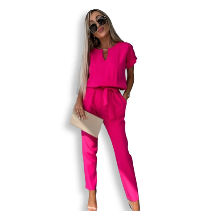 Evandra | Jumpsuit - Roze - #Calora#