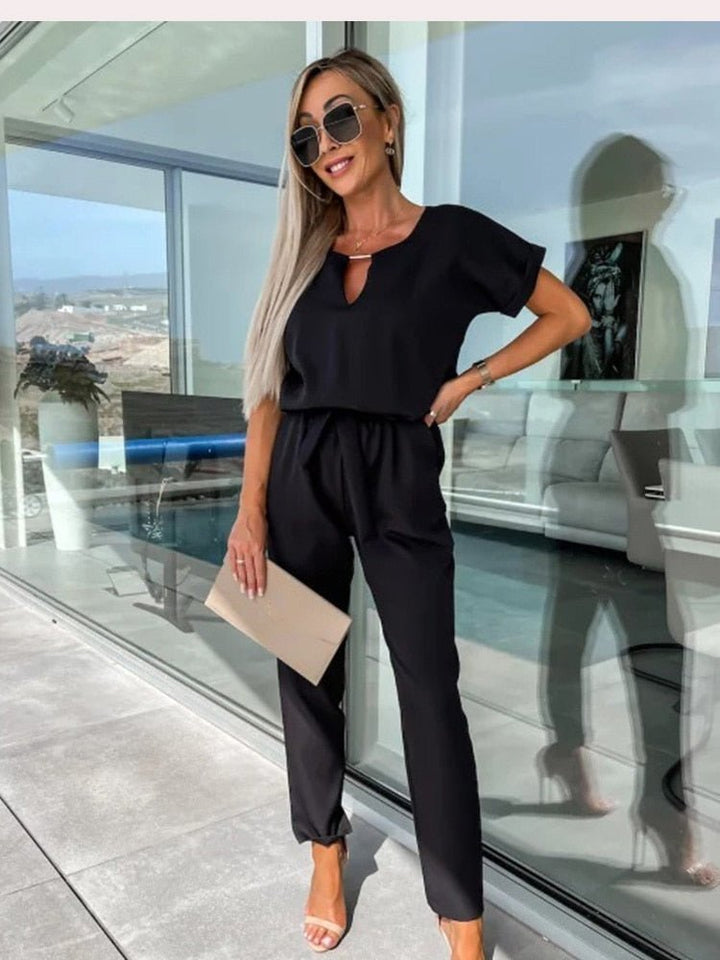 Evandra | Jumpsuit - Zwart - #Calora#