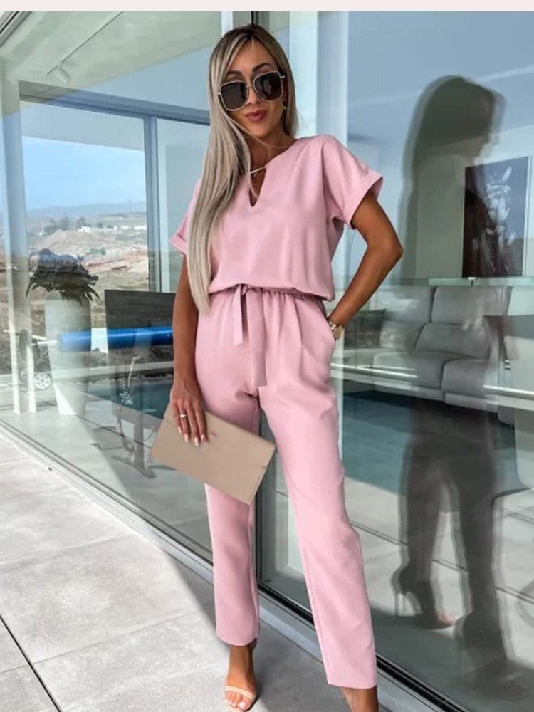 Evandra | Jumpsuit - Roze - #Calora#