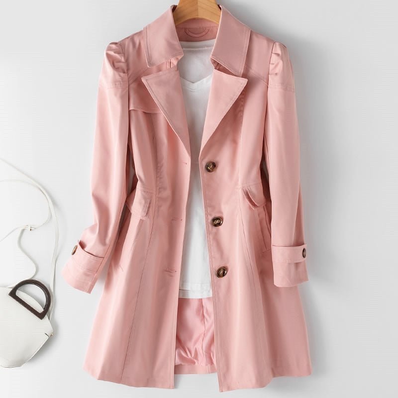 Everlyn | Stijlvolle Regenjas - Roze - #Calora#