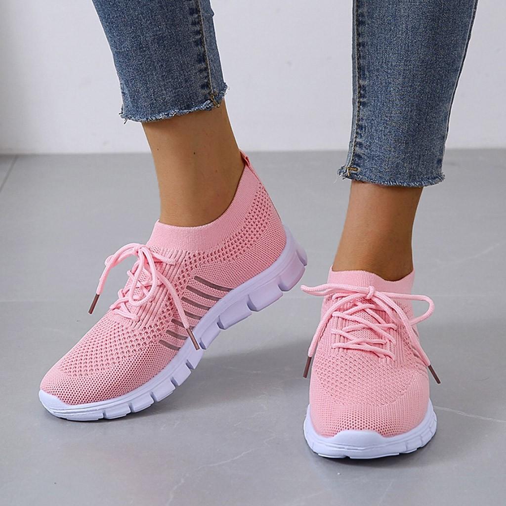 Evi | Ademende Dames Schoenen - dames sneaker - Rood - #Calora#