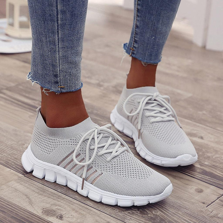 Evi | Ademende Dames Schoenen - dames sneaker - Groen - #Calora#