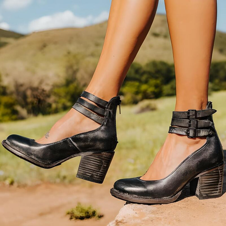 CALORA_ Comfortabele en Stijlvolle Dames Sandalen met Hak voor de Zomer en Lente