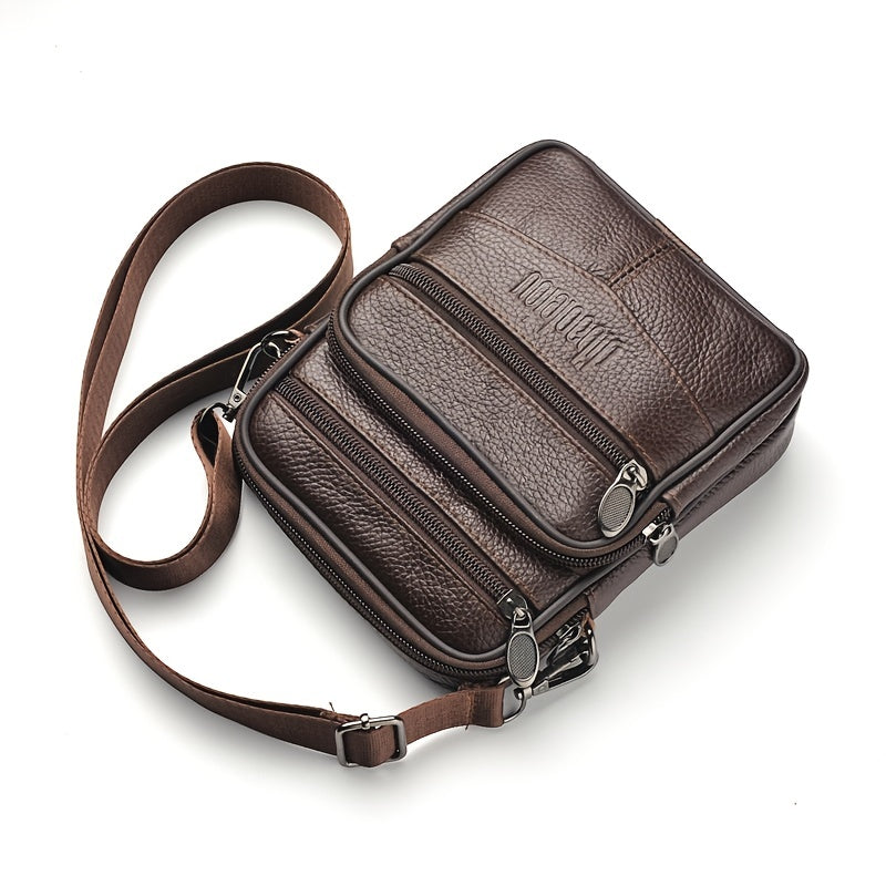 Heren Luxe Leren Crossbody Schoudertas