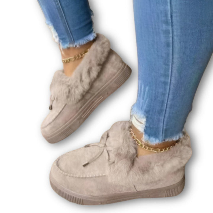 Fluffa | Stevige Wollen Schoenen - Grijs - #Calora#