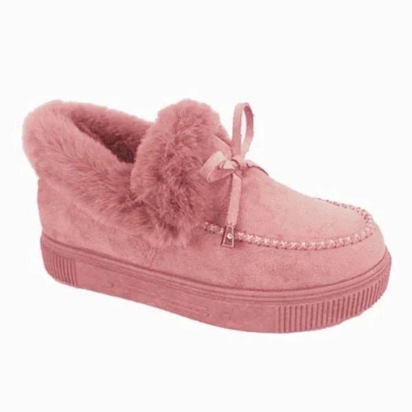 Fluffa | Stevige Wollen Schoenen - Roze - #Calora#