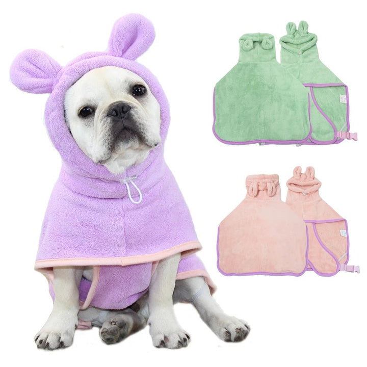 Fluffyheaven | Schattige Honden Badjas - kleding voor honden - Groen - #Calora#