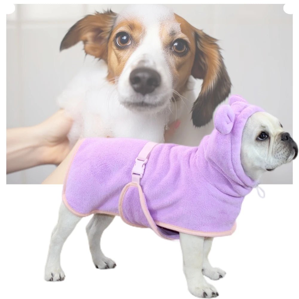 Fluffyheaven | Schattige Honden Badjas - kleding voor honden - Groen - #Calora#