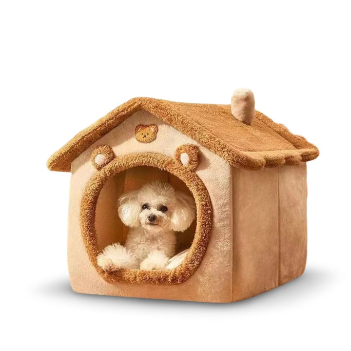 Fluffyheaven | Zacht Dieren Huis - huisdieren mand - Bruin - #Calora#