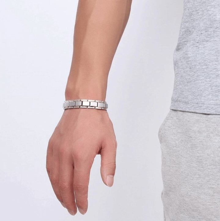Gleamora | Magnetische Gezondheid Armband - Zilver - #Calora#