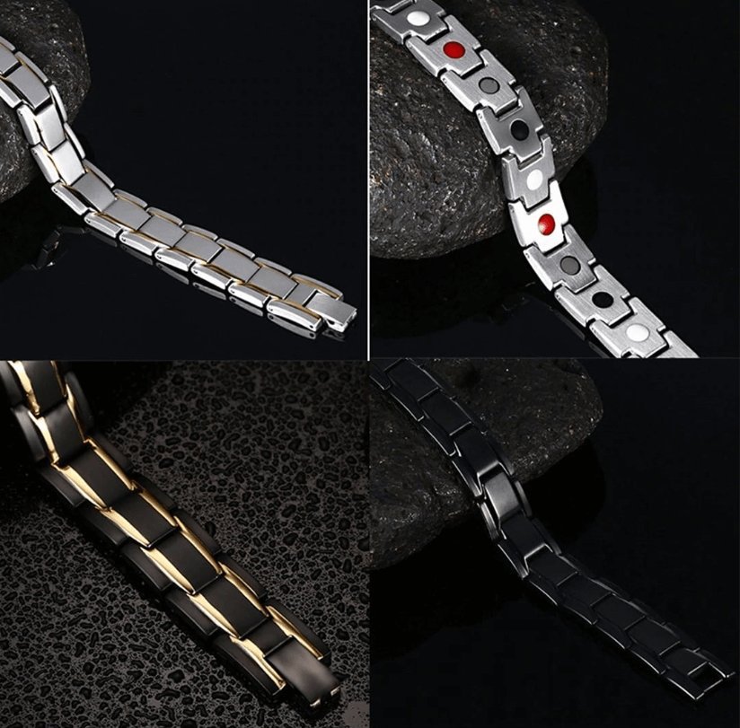 Gleamora | Magnetische Gezondheid Armband - Zilver - #Calora#