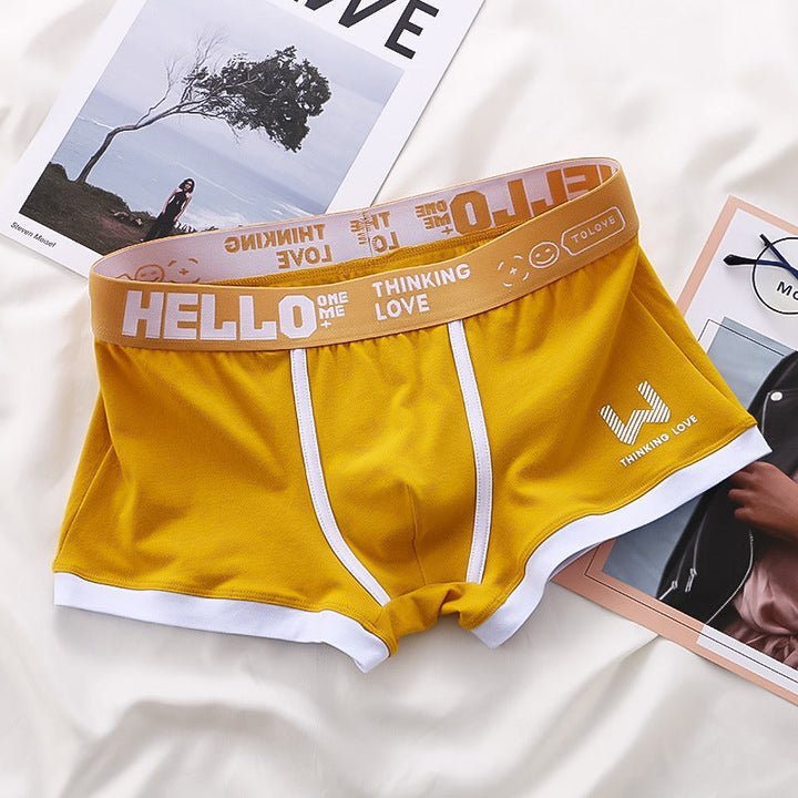 Hello | Premium Boxers (Set 3) - Geel - #Calora#