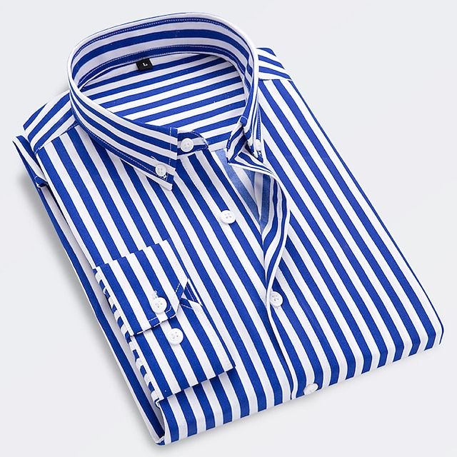 CALORA_ Heren Zomerhemd met Chique Strepen voor Tijdloze Elegantie