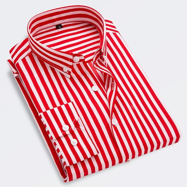 CALORA_ Heren Zomerhemd met Chique Strepen voor Tijdloze Elegantie