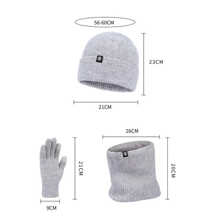 Iceglam | 3 in 1 Winter Set - Zwart - #Calora#