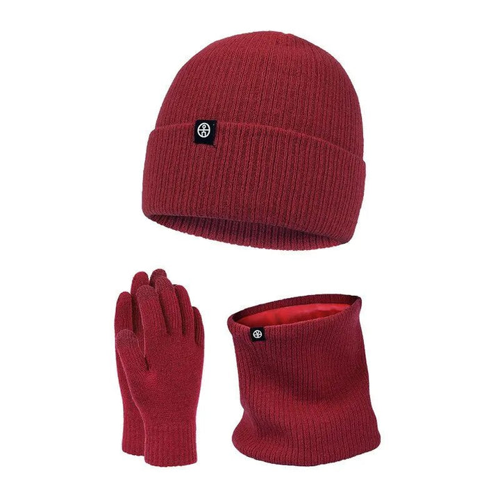 Iceglam | 3 in 1 Winter Set - Rood - #Calora#