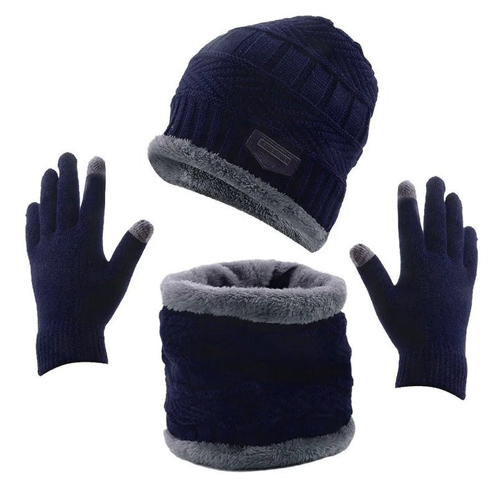 Iceglam | Warme Winter Set man - Zwart - #Calora#