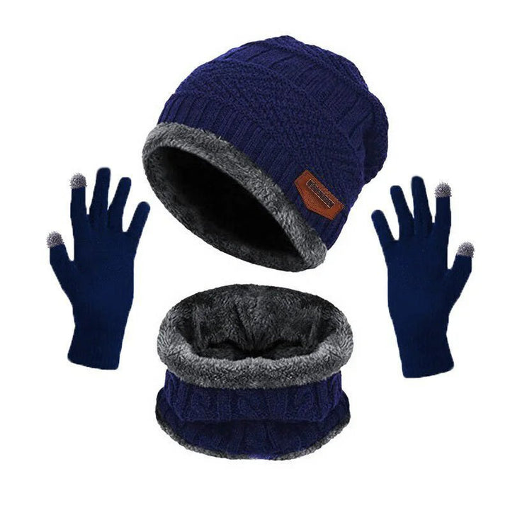 Iceglam | Warme Winter Set man - Donkerblauw - #Calora#