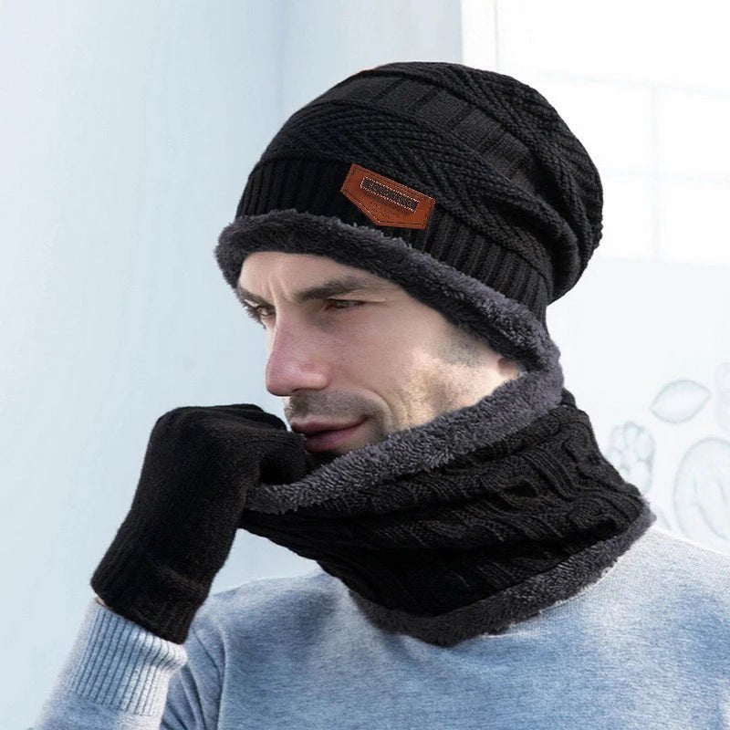 Iceglam | Warme Winter Set man - Grijs - #Calora#