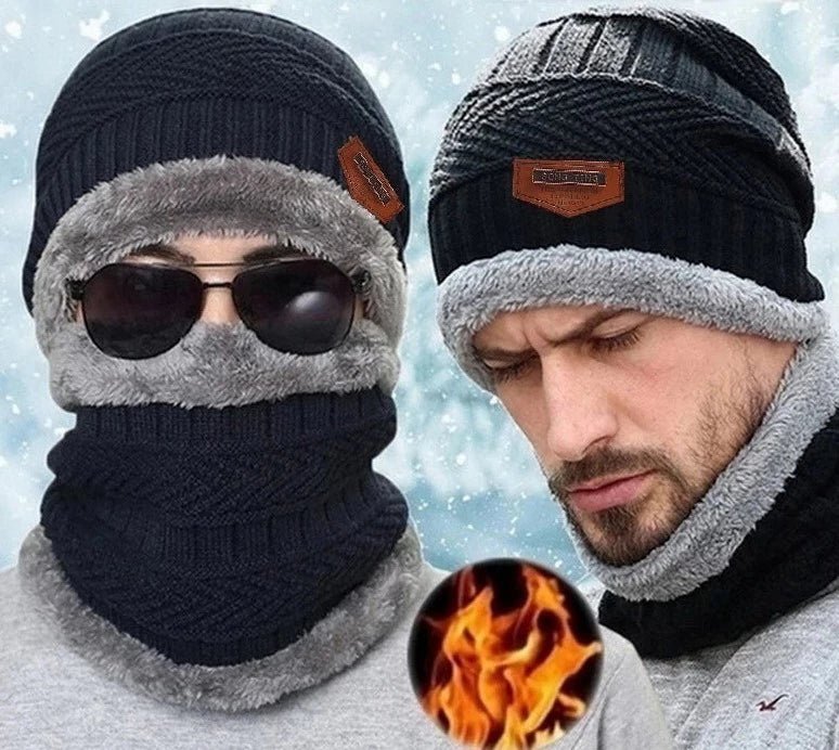 Iceglam | Warme Winter Set man - Grijs - #Calora#