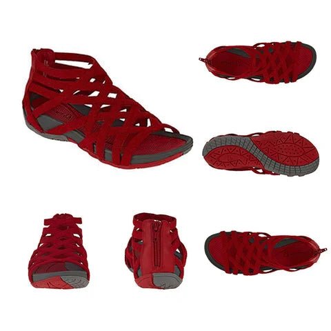 Illunia | Comfort Sandalen - Rood - #Calora#