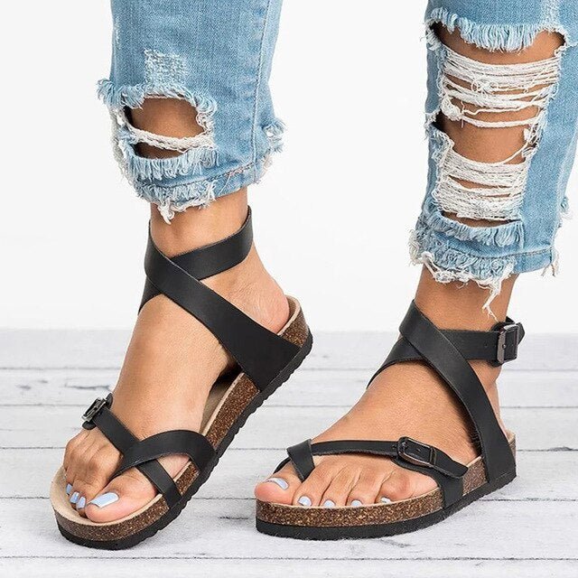 Ilysia | Premium Sandalen - Zwart - #Calora#