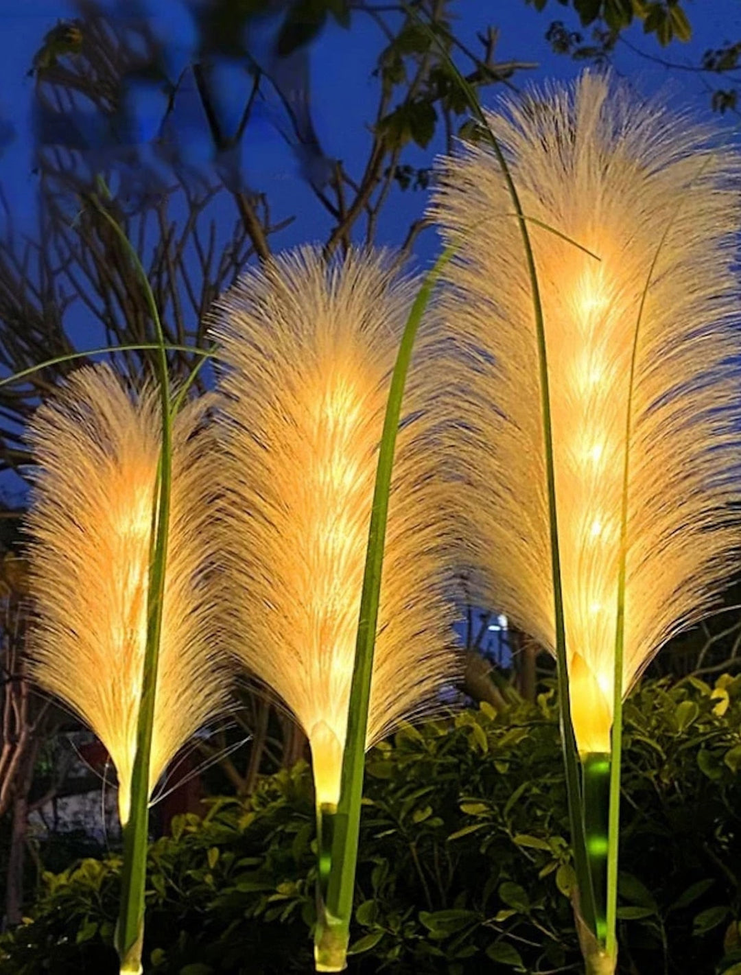 CALORA_ Decoratieve Solar Tuinverlichting met Rieten Ontwerp voor Buitenruimtes - 3 stuks