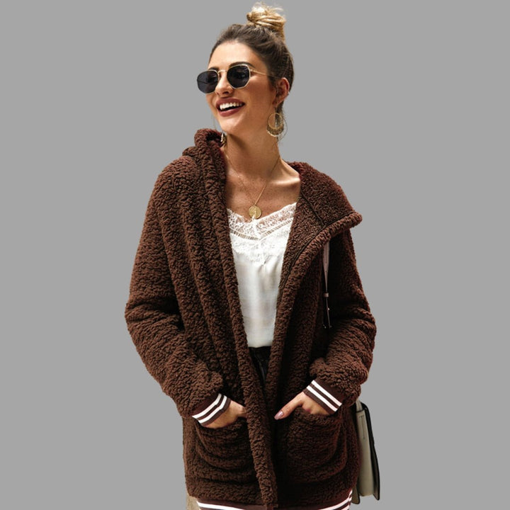 Isadelle | Luxe Bontjas Capachon - Coats & Jackets - Bruin - #Calora#