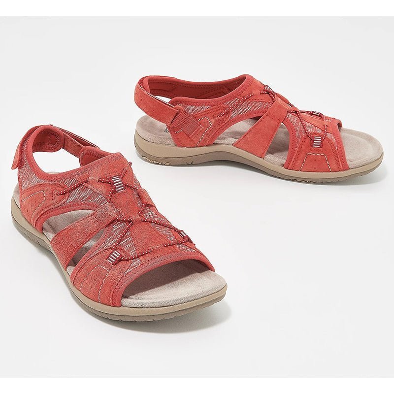 Isaria | Comfortabele Sandalen - Rood - #Calora#