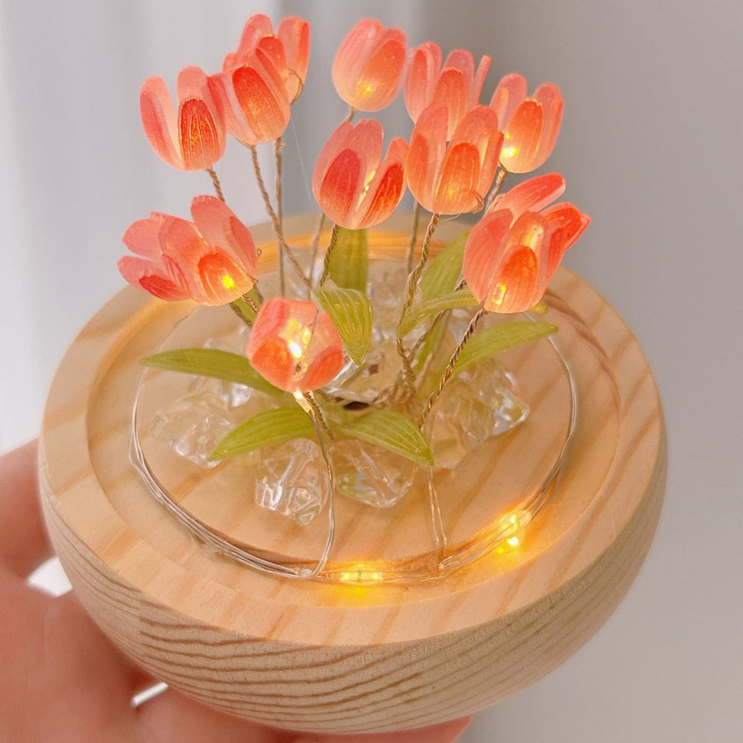 CALORA_ Magische Tulpen Draadloze Nachtlamp